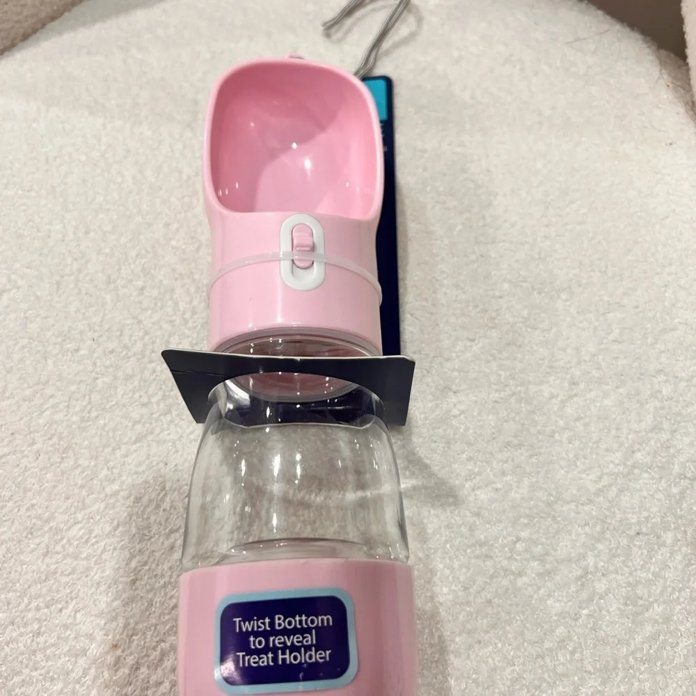 Pink Portable Pet Water Bottle